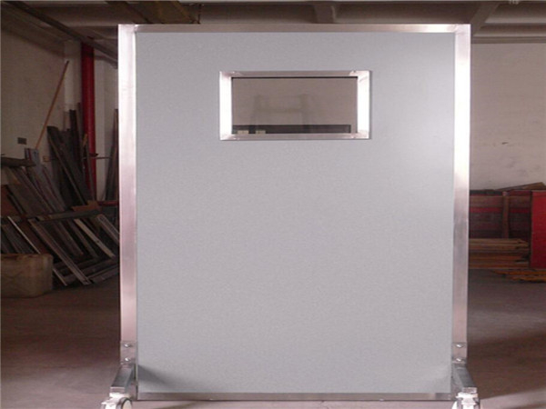 射線防護移動式鉛屏風制作加工 雙聯防輻射鉛屏風